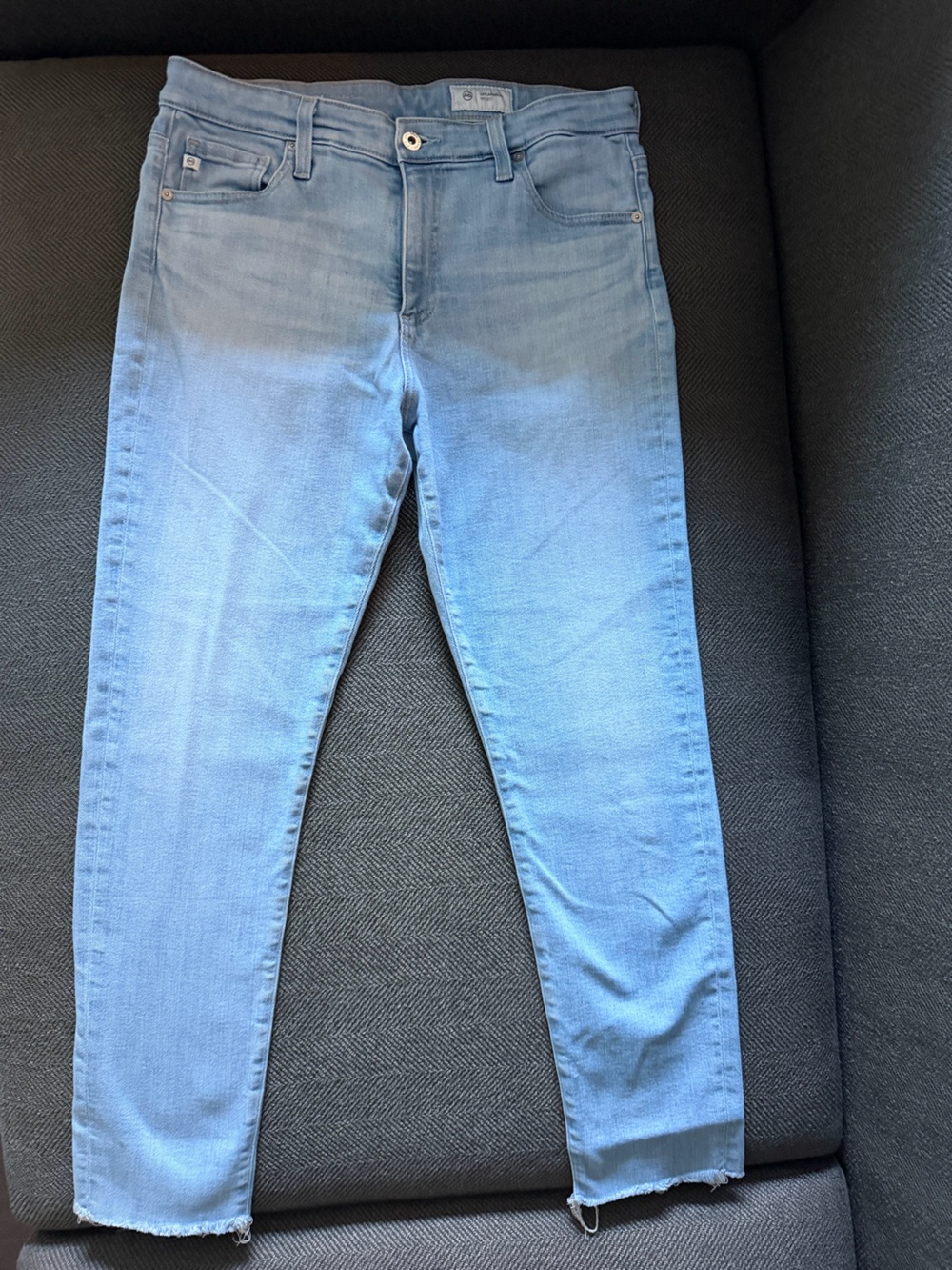 Ag Adriano Goldschmied Light Blue Denim Jeans